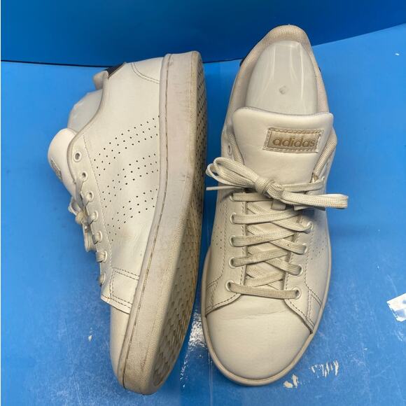 Adidas Women's Size 9 Cloudfoam Comfort Advantage Shoes White Rose Gold - Picture 5 of 10